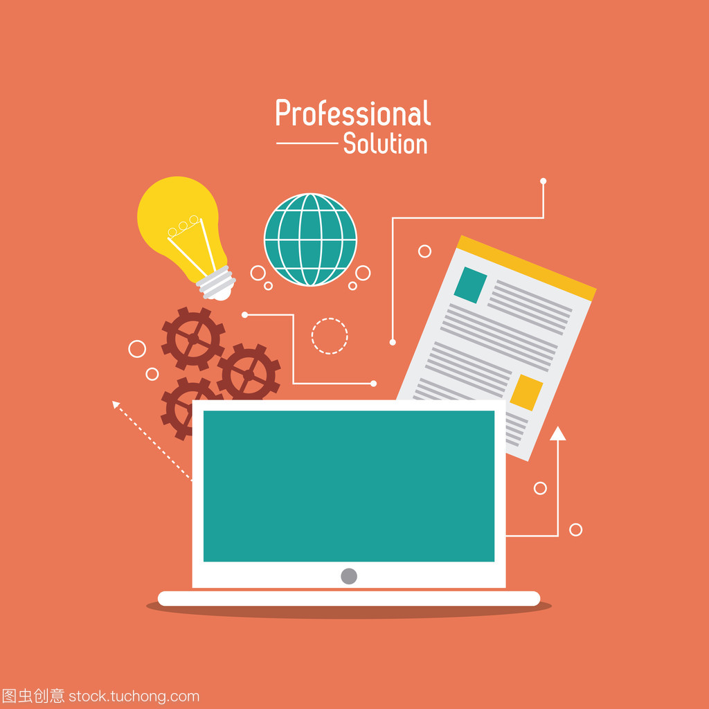 客戶服務設計平面插圖 打造專業視覺體驗